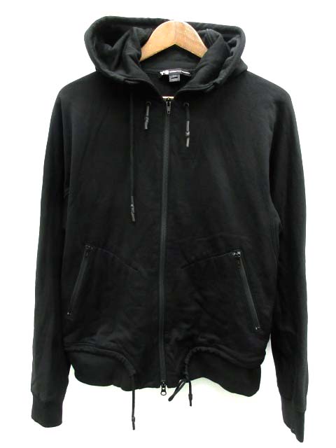 Y-3 ADIDAS YOHJI YAMAMOTO ジップアップパーカー 黒