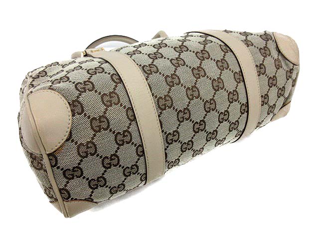 グッチ GUCCI ハンドバッグ ミニボストン GGキャンバス グレー
