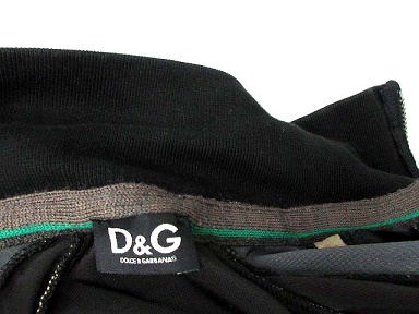 Dolce&Gabbana D&G トラックジャケット ブラック ベロア ディー&ジー ドルガバ ドルチェ&ガッバーナ D&G ベロア トラック