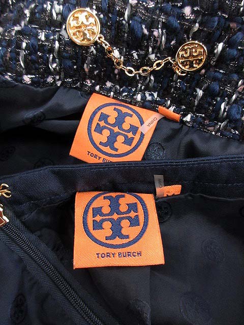 Tory Burch トリーバーチ ノーカラーツイードジャケット