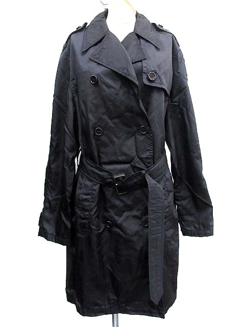 プラダ PRADA トレンチコート スプリング M 紺 ネイビー /NT20  