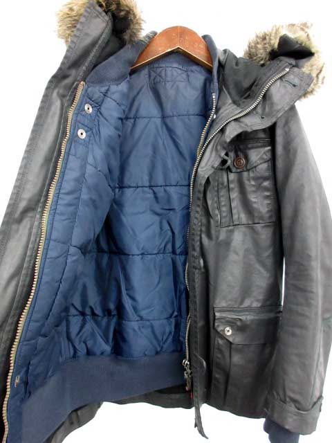 ディーゼル DIESEL ジャケット フード ファー M 黒 /YH ○D メンズ 081