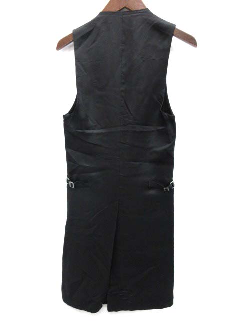 ディオールオム Dior Homme ロングベスト ストライプ ウール 黒 Ek メンズ 081 ベクトルパーク