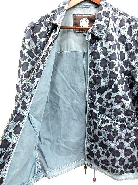 プリティーグリーン Pretty Green ジャケット ジップアップ ヒョウ柄 