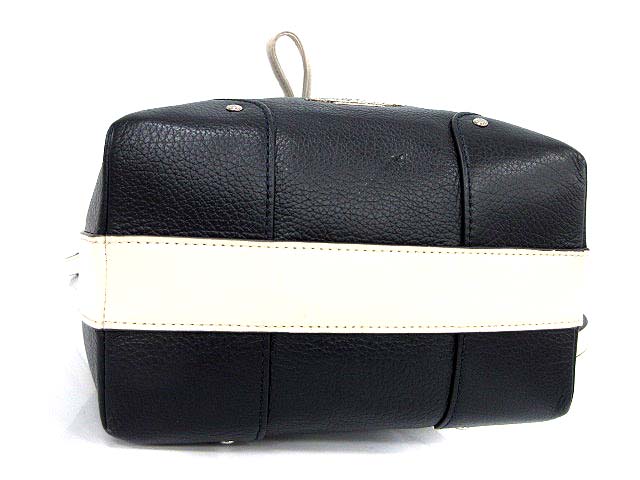 コーチ COACH ショルダーバッグ 巾着 レザー ネイビー 白 F37682 コーチ COACH ショルダーバッグ 巾着 レザー ネイビー 白 F37682