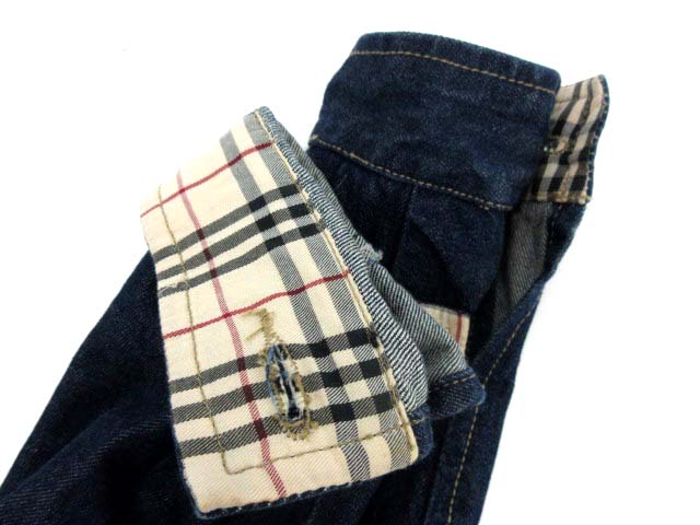バーバリー BURBERRY デニムジャケット Gジャン FRA42 青 /TK