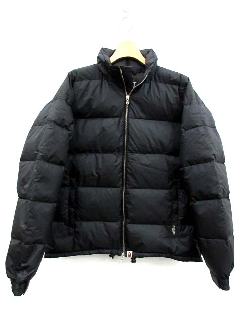 アベイシングエイプ A BATHING APE ダウンジャケット ナイロン S 黒 