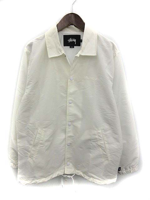 【USA製】stussy Wes Humpton コーチジャケット　白　XL USA製stussy STUSSY コーチジャケット 白 Wes Humpton コーチ