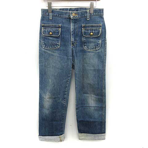 リー LEE パンツ デニム ブッシュ ジーンズ 70s USA製 31 32 青 244 
