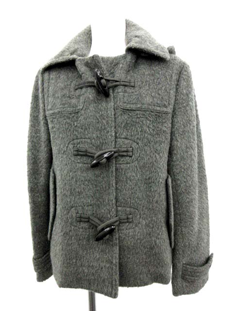 ポールスミス PAUL SMITH ダッフルコート ウール フード付き 40 グレー 