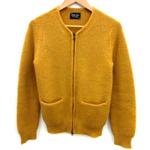 ナンバーナイン NUMBER (N)INE ニットジャケット ジップアップ 2 黄  