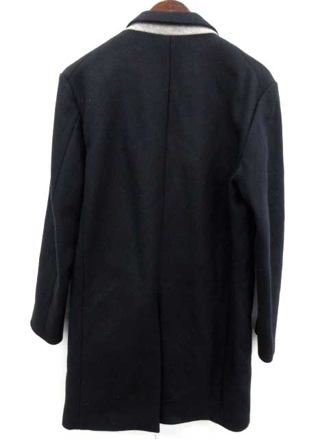 【新作・新品・未使用】LIDNM ロングコートウール ネイビー コート 新作・新品・未使用】LIDNM ロングコートウール ネイビー コート