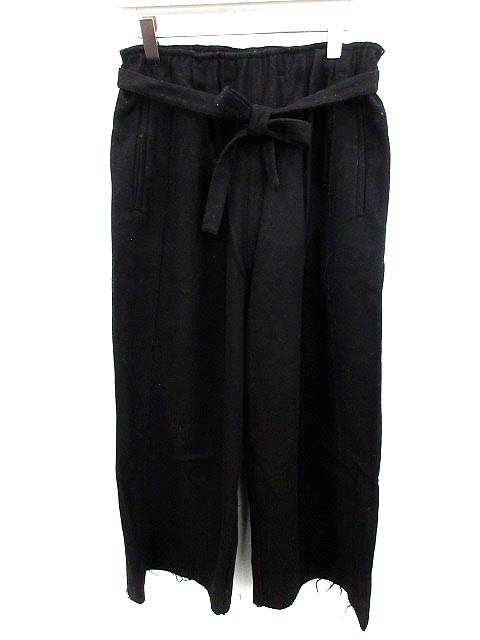 バシスブルック Basisbroek パンツ ウール ワイド 1 黒 Ym D レディース 081 ベクトルパーク