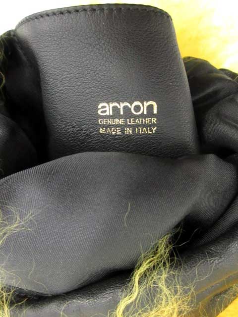 アローン Arron ショルダーバッグ 巾着 ファー 黄 Yh レディース 081 301901250119 ベクトルパーク