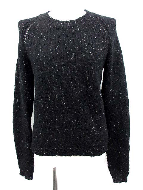 ディーゼルブラックゴールド Diesel Black Gold ニット セーター 長袖 黒 ラメ Xs Q5 レディース 081 ベクトルパーク