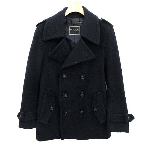 ペルバッコ PER BACCO ビームス BEAMS Pコート ピーコート 44 紺 /YM 