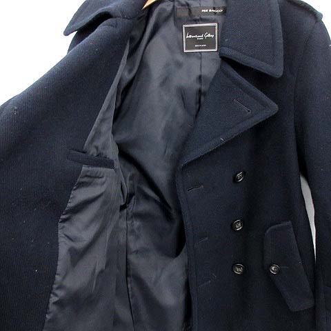 ペルバッコ PER BACCO ビームス BEAMS Pコート ピーコート 44 紺 /YM 