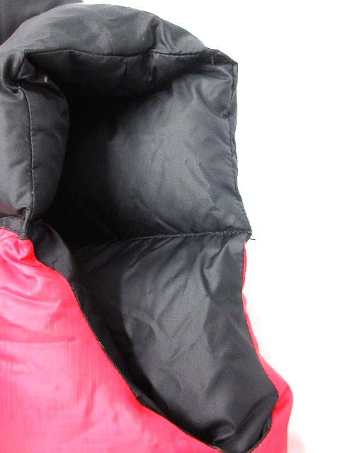 ザノースフェイス THE NORTH FACE ヌプシダウンベスト バイカラー S 赤