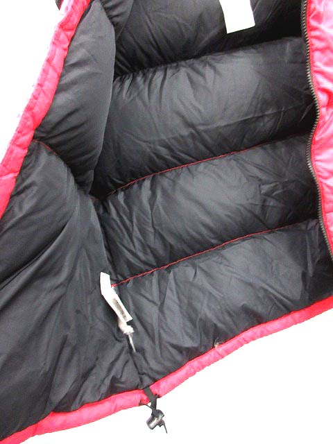ザノースフェイス THE NORTH FACE ヌプシダウンベスト バイカラー S 赤