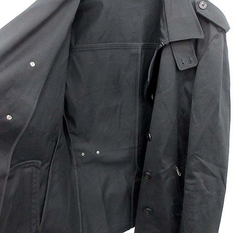 テットオム TETE HOMME トレンチコート ショート LL 黒 /YM メンズ 081 