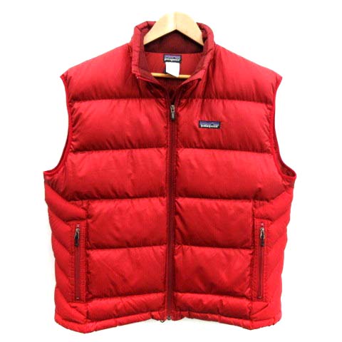 パタゴニア Patagonia ダウンベスト ジップアップ L 赤 Tk メンズ 081 ベクトルパーク