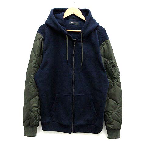 ディーゼル DIESEL ジャケット パーカー ミリタリー スウェット 