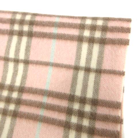 バーバリー BURBERRY マフラー カシミヤ チェック ピンク /EK
