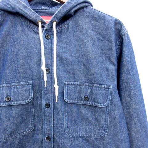 シュプリーム SUPREME デニムシャツ フード M 青 /YH メンズ 081 シュプリーム SUPREME デニムシャツ フード M 青 /YH メンズ 081