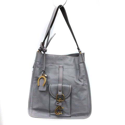 クロエ CHLOE バッグ ワンショルダー ケララ レザー グレー /KH ○D  
