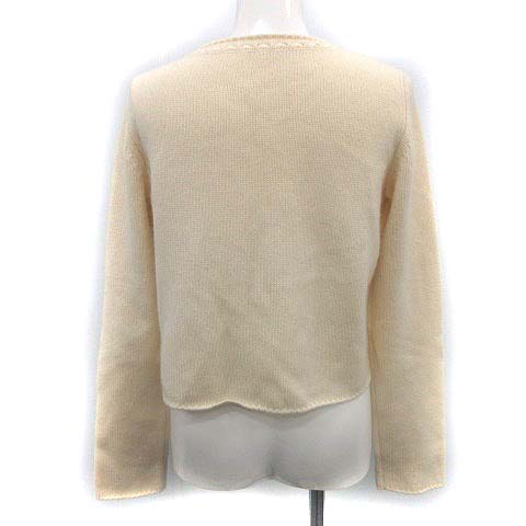 フォクシー FOXEY カーディガン ニット カシミヤ 長袖 40 アイボリー