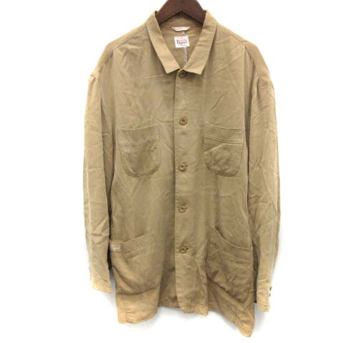 パパス Papas コート 薄手 L ベージュ /EK メンズ 081-301902080021 