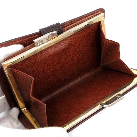 LOUIS VUITTON ルイヴィトン／がま口二つ折り財布／モノグラム 楽天市場】ルイヴィトン 二つ折りがま口財布(小銭入れあり