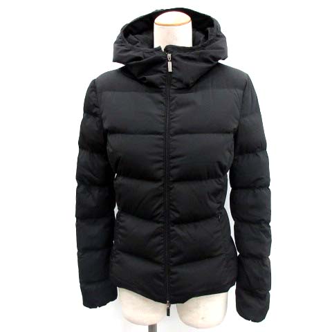 モンクレール MONCLER ARUM ダウンジャケット フード 0 黒 /EK ○D