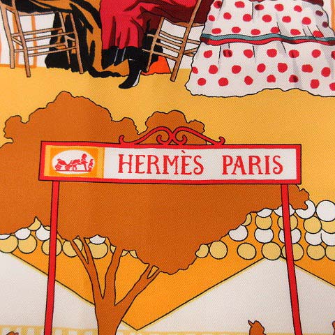 エルメス HERMES スカーフ カレ 90 FERIA DE SEVILLA セビリアの