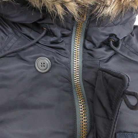 ポロ ラルフローレン Polo Ralph Lauren ダウンジャケット N 2b ナイロン ジップアップ フード Xs 紺 ネイビー Og16 レディース 081 ベクトルパーク