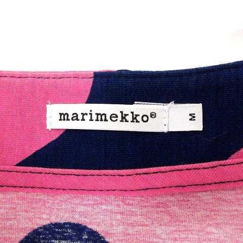 マリメッコ Marimekko ワンピース 長袖 膝丈 ロッキ ピンク 青 M Q10 レディース 081 ベクトルパーク マリメッコ Marimekko ワンピース 長袖 膝丈 ロッキ ピンク 青 M Q10 レディース 081 ベクトルパーク