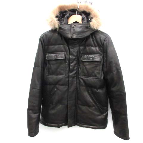 ポールスミス PAUL SMITH ダウンジャケット ラムレザー ラクーン ポールスミス PAUL SMITH ダウンジャケット ラムレザー ラクーン