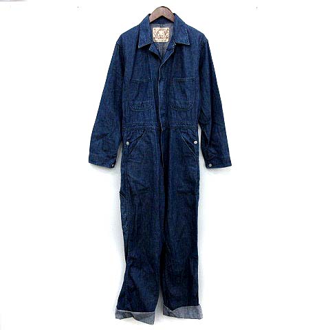 エヴィス EVISU オールインワン つなぎ デニム カモメ 40 青 1200 /YM 