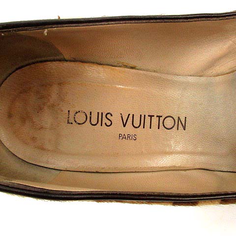 ルイヴィトン LOUIS VUITTON パンプス ダミエソバージュ ハラコ