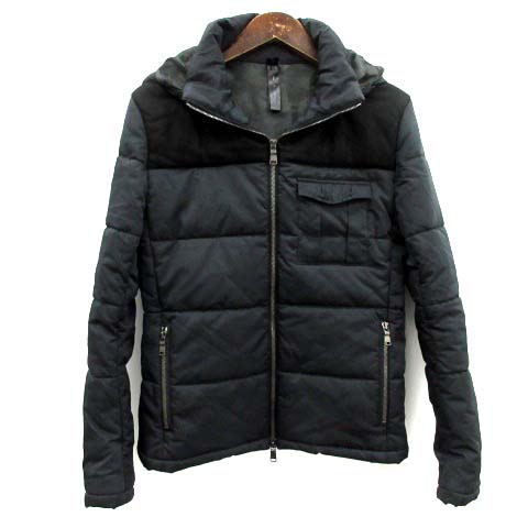ダブルジェイケイ wjk 14AW フーデットブルゾン 中綿ジャケット M 黒 