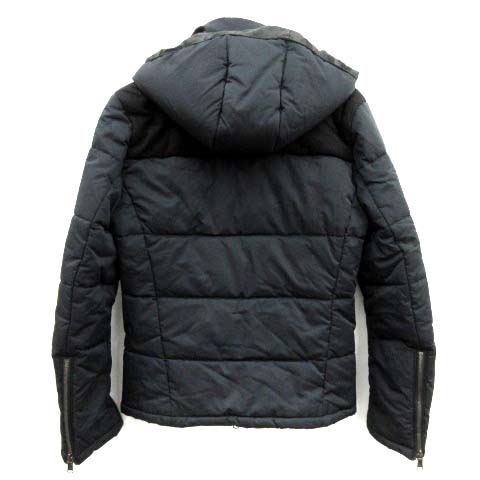ダブルジェイケイ wjk 14AW フーデットブルゾン 中綿ジャケット M 黒 