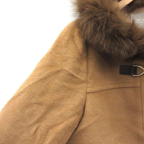ユナイテッドアローズ A Day In The Life United Arrows コート ウール混 フード 36 茶 キャメル Nt22 レディース 081 ベクトルパーク