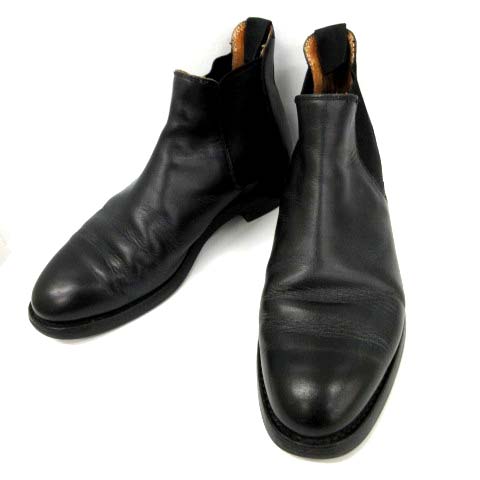 クロケット ジョーンズ Crockett Jones サイドゴアブーツ Chelsea チェルシー レザー 6 黒 Ek メンズ 081 ベクトルパーク