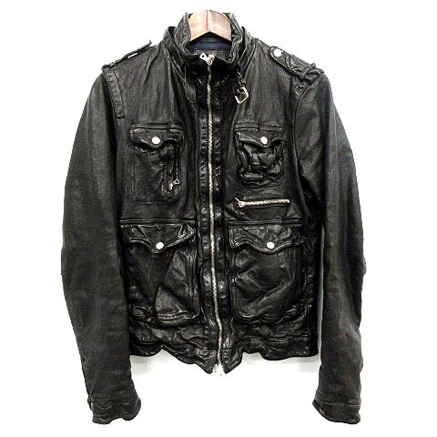 ニールバレット Neil Barrett レザー ジャケット ライダース シングル  