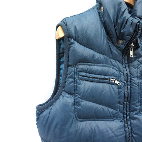 ディーゼル DIESEL ダウンベスト ジップアップ S 青 ブルー /NT14 