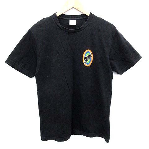シュプリーム SUPREME Tシャツ 半袖 ロゴプリント USA製 黒 M シュプリーム SUPREME Tシャツ 半袖 ロゴプリント USA製 黒 M