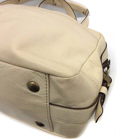 コーチ COACH ボストンバッグ ショルダー がま口ポケット レザー