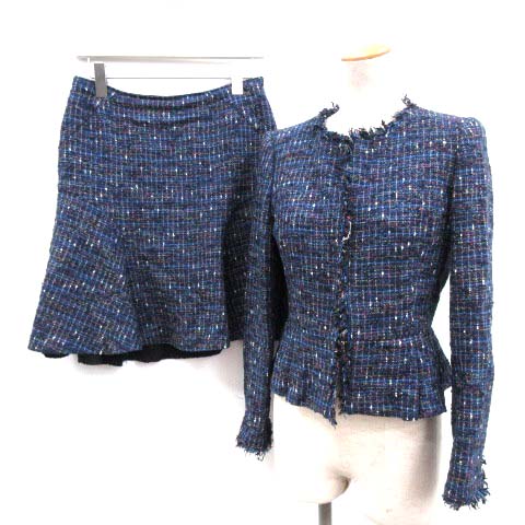 アナイ ANAYI スーツ セットアップ 上下 ツイード ジャケット スカート  