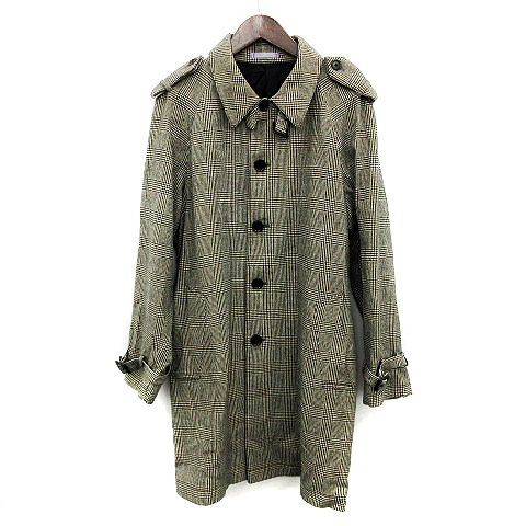 ポールスミス PAUL SMITH ステンカラーコート チェック ウール 