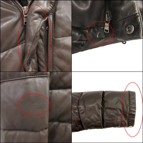 ユナイテッドアローズ UNITED ARROWS ダウンジャケット レザー